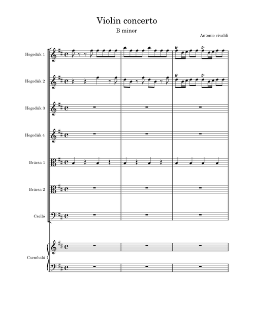 Violin concerto b minor