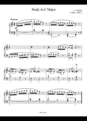 Study in F Major – Cornelius Gurlitt Sheet Music for Piano (Solo) easy ...