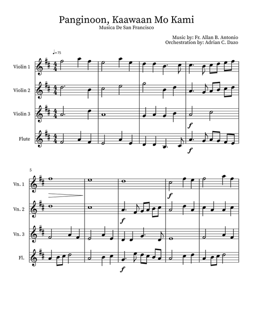 Panginoon, Kaawaan Mo Kami (Arr. Orchestration by Adrian Dazo) - Music By Fr. Allan Antonio (Full Orchestra)