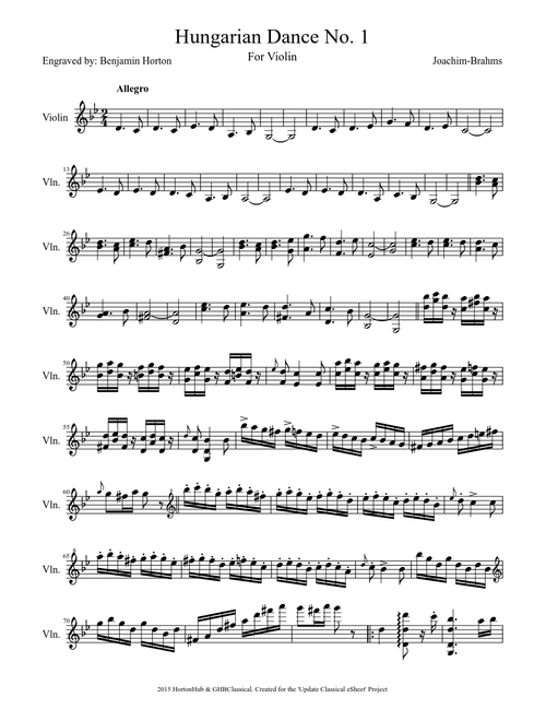 Hungarian Dance No. 1