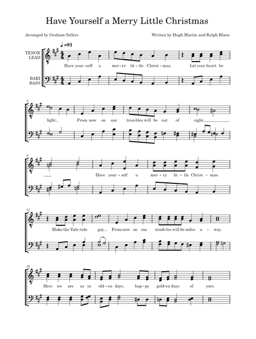 Have yourself a merry little christmas – Hugh Martin Have Yourself a Merry Little Christmas
