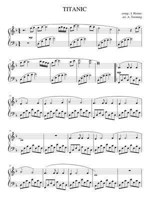 Music From TITANIC コンサートバンド楽譜/フル➕パート譜 ホーナー：映画「タイタニック」メドレー/星出尚志編曲: スコアと