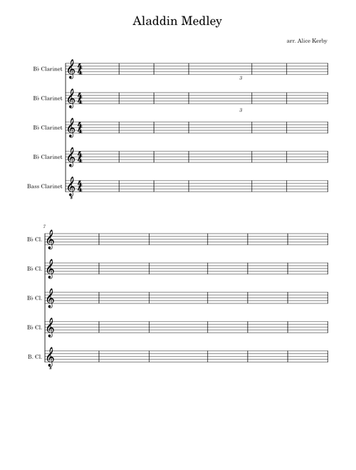Aladdin Medley (clarinets)
