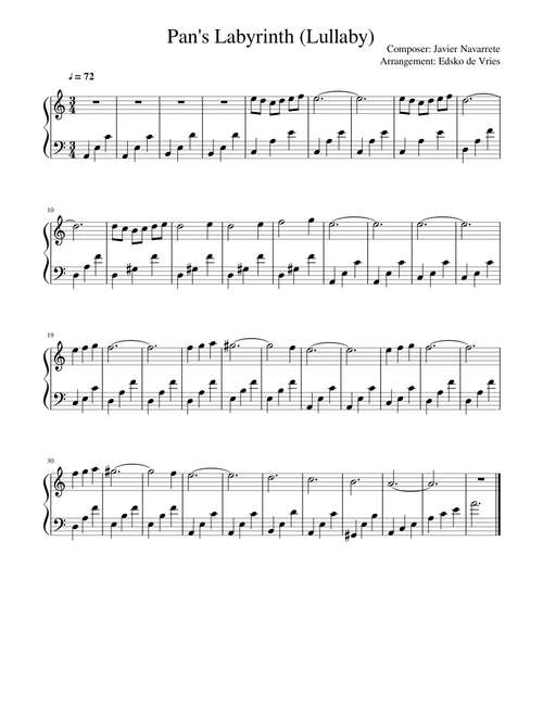 Javier Navarrete - Pan's Labyrinth Lullaby