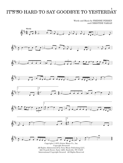 It's So Hard To Say Goodbye To Yesterday - Boyz II Men (Trumpet Solo)