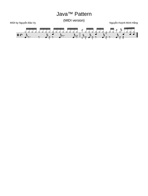 Java Pattern Drums – Nguyễn Bảo Vy
