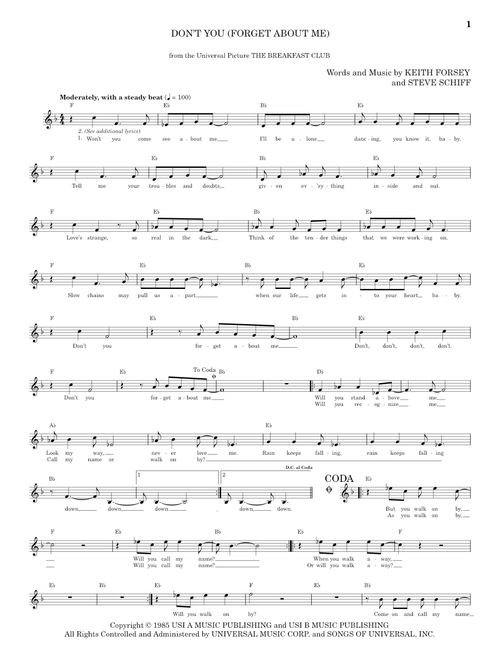 Don't You (Forget About Me) - Simple Minds (School of Rock - Vocals)