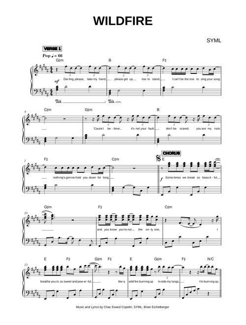Wildfire - SYML (Piano)