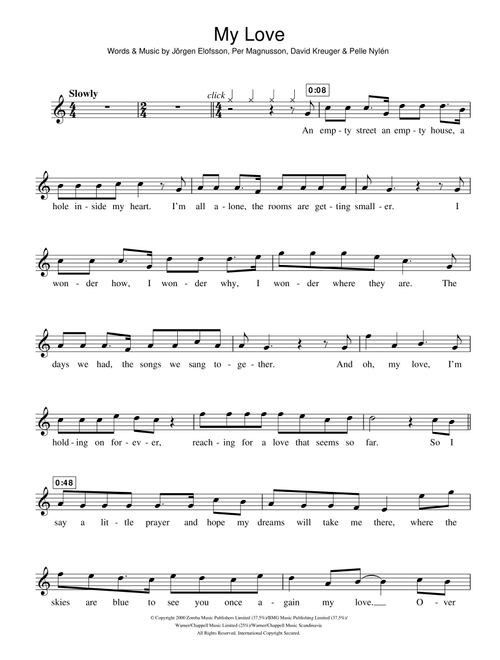 My Love - Westlife (Violin Solo)
