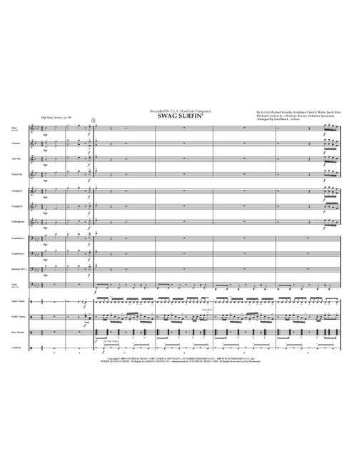Swag Surfin' (Arr. Jonathan L Nelson) - F.l.y. - Fast Life Yungstaz (Marching Band)