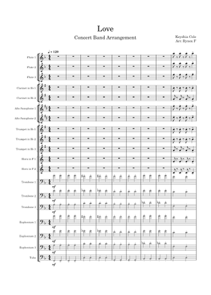 Love - Keyshia Cole Sheet Music for Trombone, Euphonium