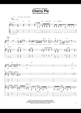 WARRANT / Cherry Pie バンドスコア　ウォレント WARRANT / Cherry Pie バンドスコア ウォレント WARRANT / Cherry Pie