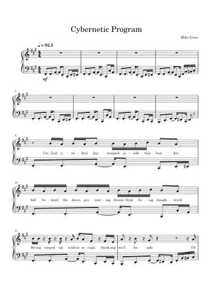 Cybernetic Program Sheet music for Saxophone tenor, Saxophone baritone ...
