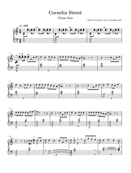 Cornelia Street - Taylor Swift