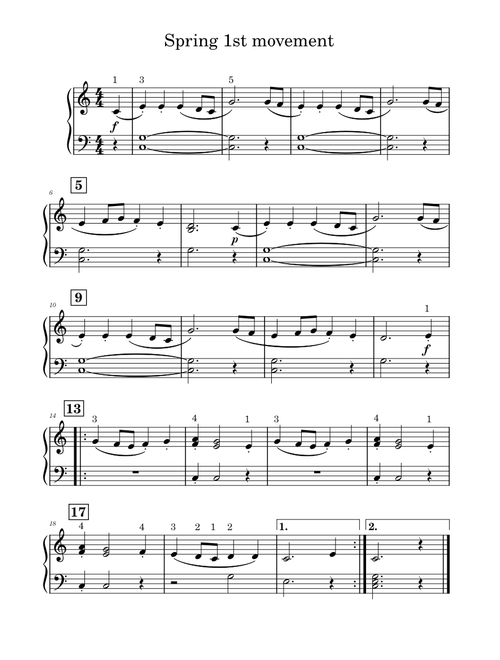 Spring 1st movement
