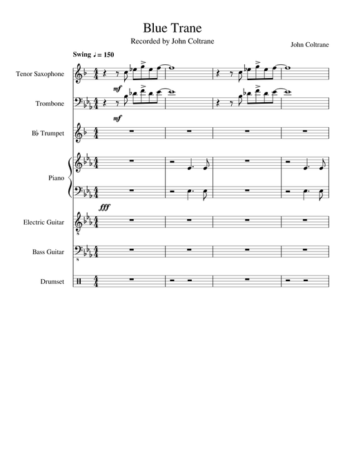 Blue Train Transcription