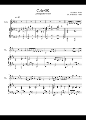 code 002 Sheet Music for Piano (String Ensemble) easy | MuseScore.com