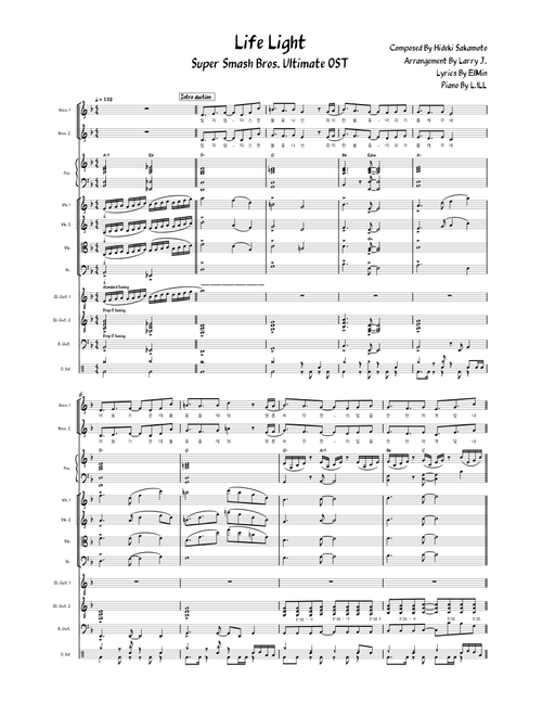 Lifelight(생명의 등불) – Hideki Sakamoto [Arranged By Larry J.]