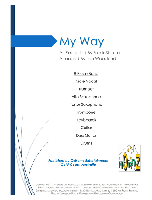 My Way (Arr. Jon Woodend) - Elvis Presley (Large Ensemble)