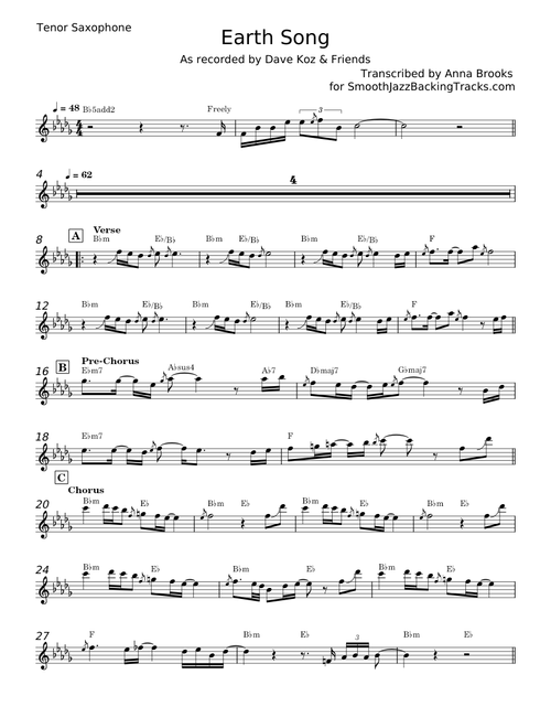 Earth Song - Dave Koz