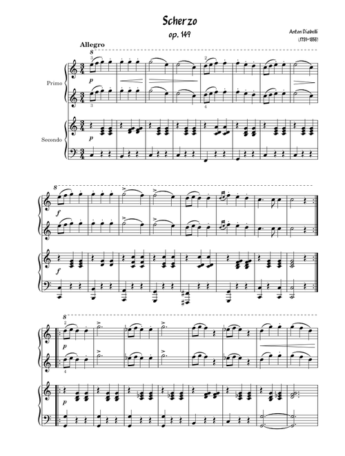Scherzo - Anton Diabelli