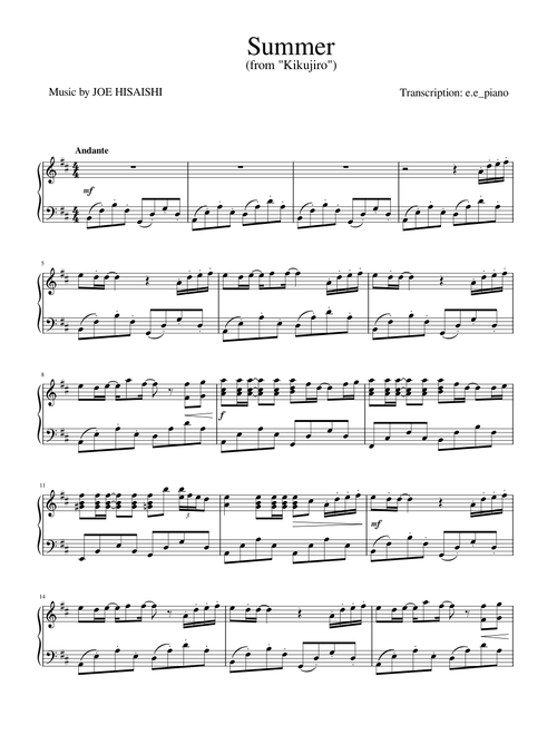 Summer - Joe Hisaishi
