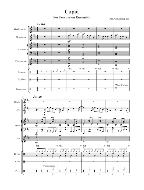 Cupid – FIFTY FIFTY for Percussion Ensemble