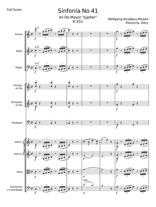 Symphony No.41 in C major, K.551 (Jupiter Symphony) - Wolfgang Amadeus Mozart