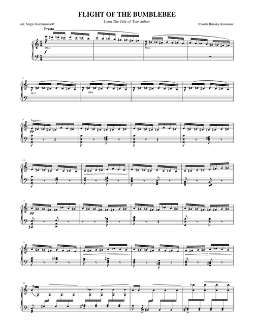 Nikolai Rimsky-Korsakov / Sergei Rachmaninoff: Flight of the Bumblebee