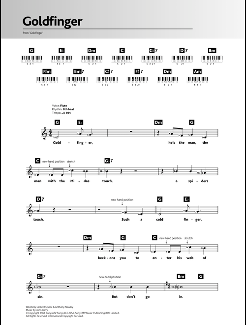 Goldfinger - Shirley Bassey (Keyboard)