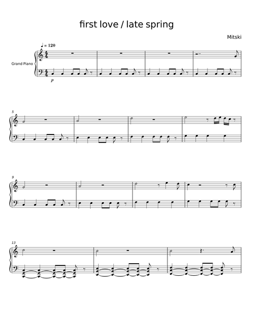 First Love / Late Spring - Mitski