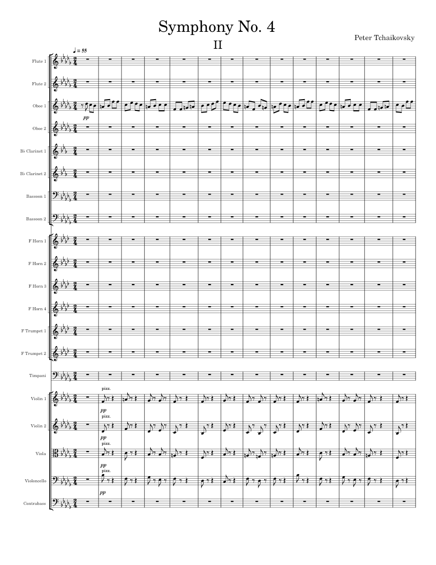 Symphony No.4, Op.36, Movt, 2 – Pyotr Ilyich Tchaikovsky