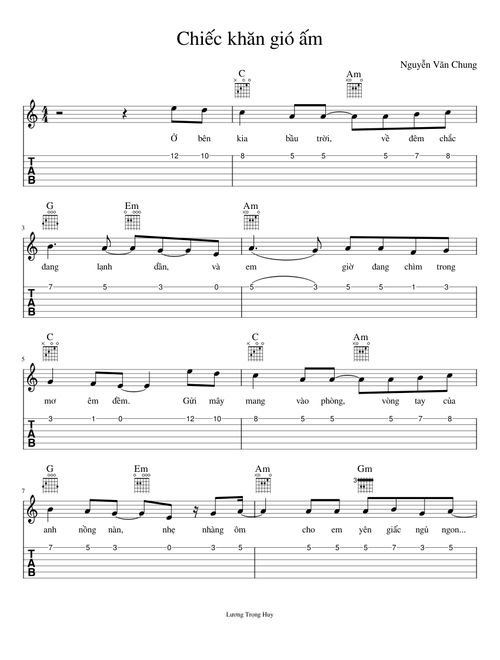 Chiếc khăn gió ấm | Nguyễn Văn Chung