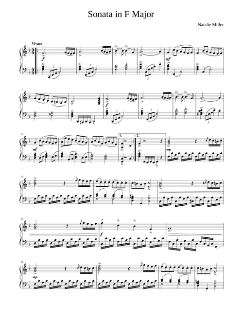 Sonata in F Major (1st Movement)