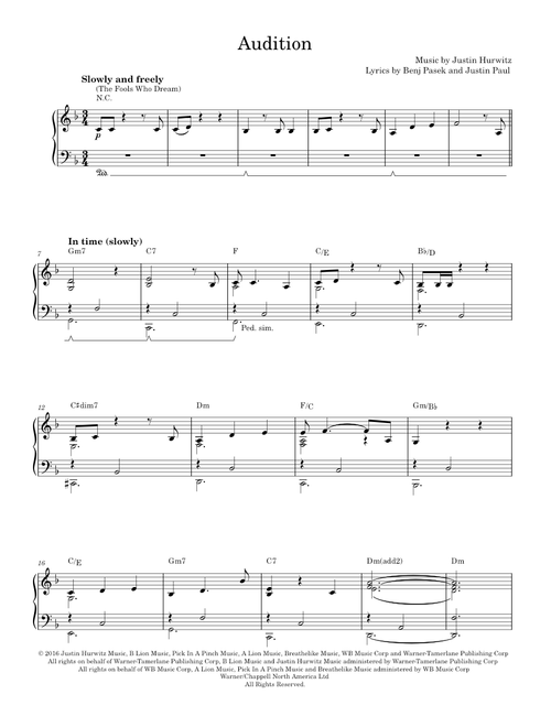 Audition - La La Land (Solo)