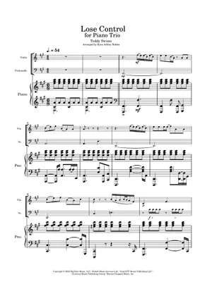Lose Control Violin Tutorial Play Official version of Lose Control Sheet Music by Teddy Swims for ...