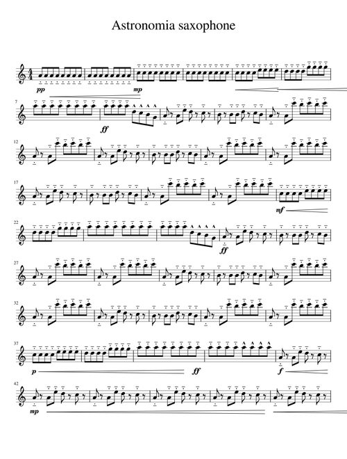 Astronomia saxophone