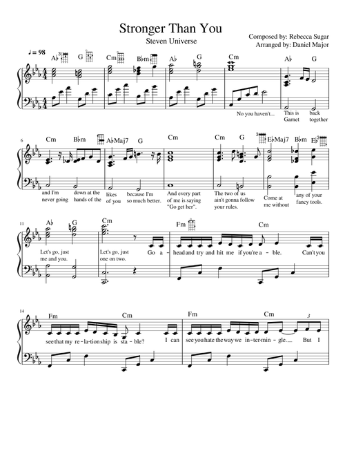 Stronger Than You (playable) - Steven Universe