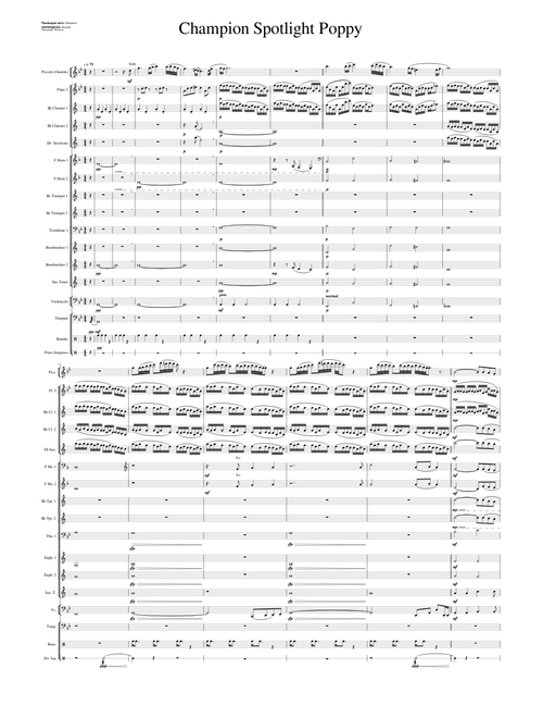 Poppy Champion Spotlight - Small Orchestra Arrangment