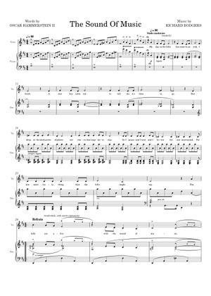 The Sound of Music Medley - Rogers and Hammerstein Sheet Music for