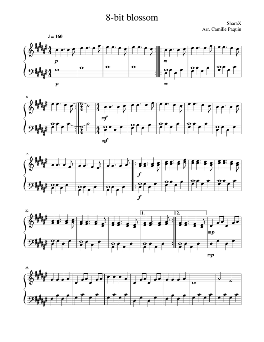 商品画像：Skyrim - Secunda (Piano) [Sheet Music] - YouTube 1