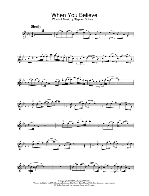 When You Believe (from The Prince Of Egypt) - Stephen Schwartz (Violin Solo)