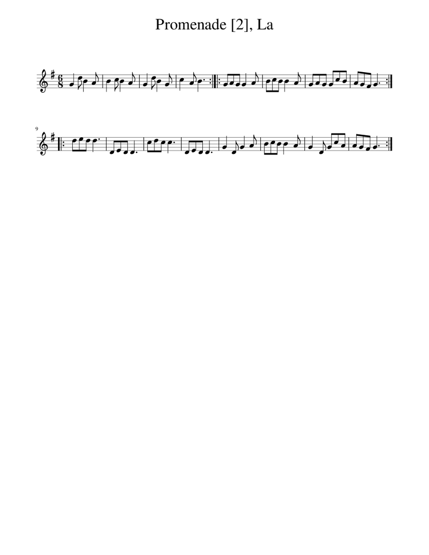 Promenade [2], La Sheet music for Piano (Solo) Easy | Musescore.com