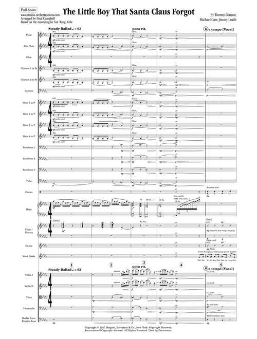 The Little Boy That Santa Claus Forgot (Arr. Paul Campbell / Studio Orchestrations) - Michael Carr, Jimmy Leach, Tommy Connor (Full Orchestra)