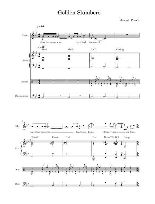 Golden slumbers – The Beatles