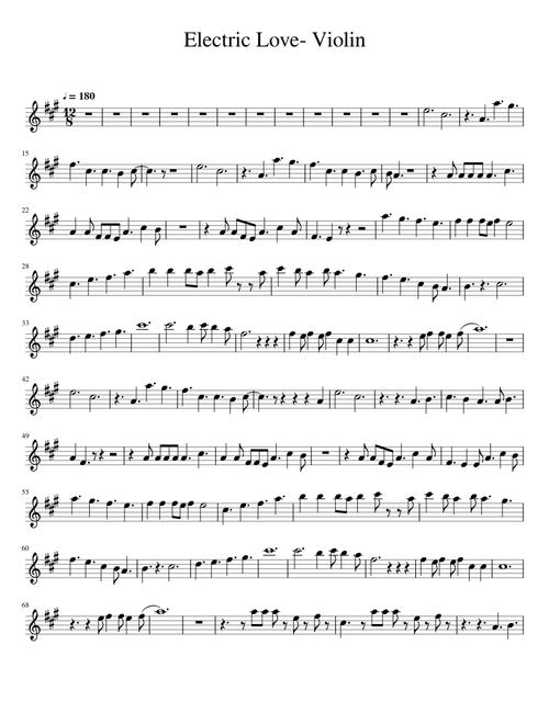 Electric Love - Violin