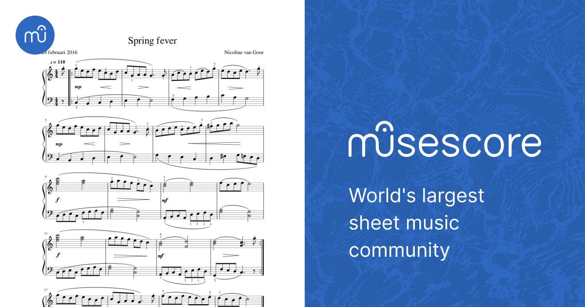 Spring fever Sheet Music for Piano (Solo) easy | MuseScore.com