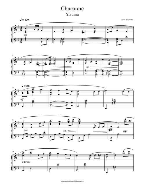 Chaconne Yiruma