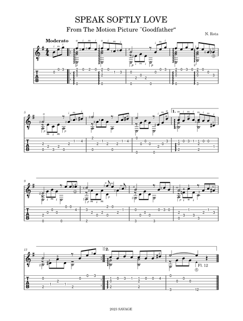 Speak softly love – Nino Rota