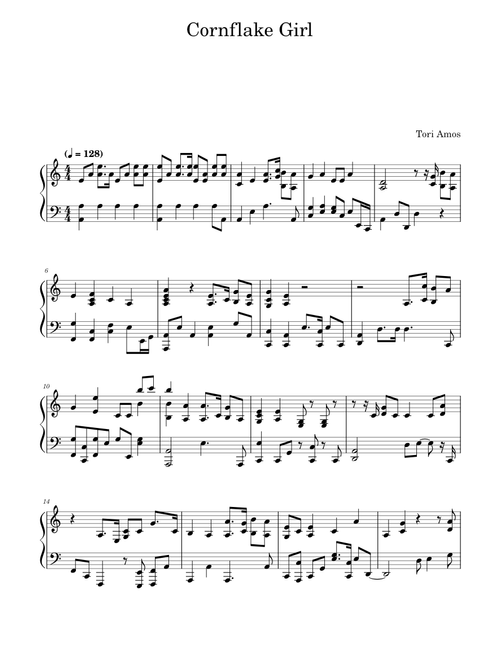 Cornflake girl – Tori Amos - Short version